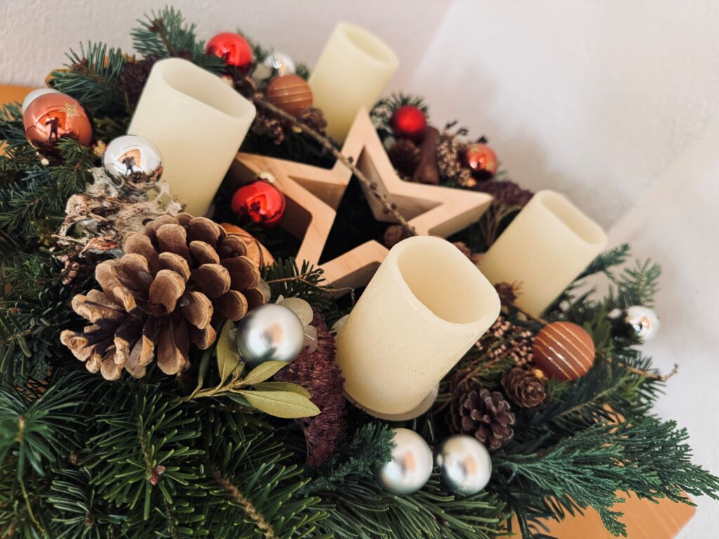 Adventkranz binden